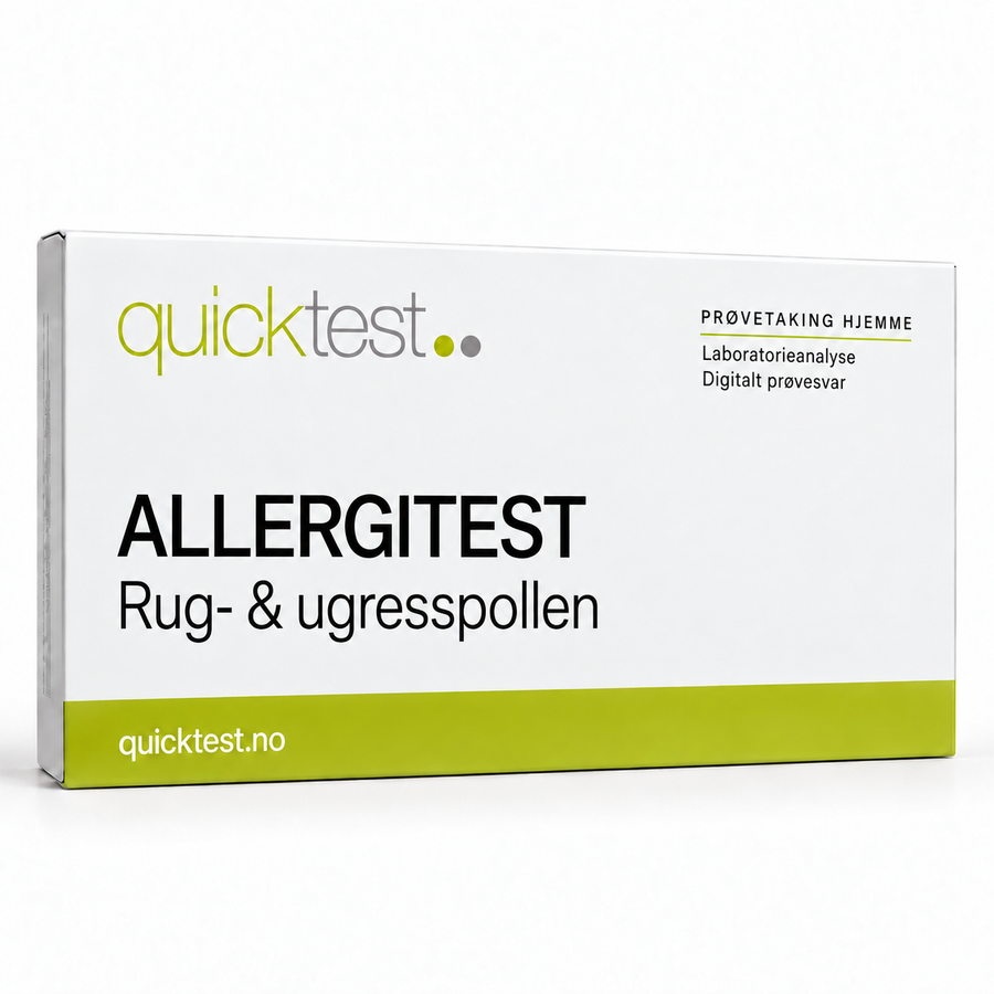 Quicktest ALLERGITEST – Rug- & ugresspollen – norsk produktbilde