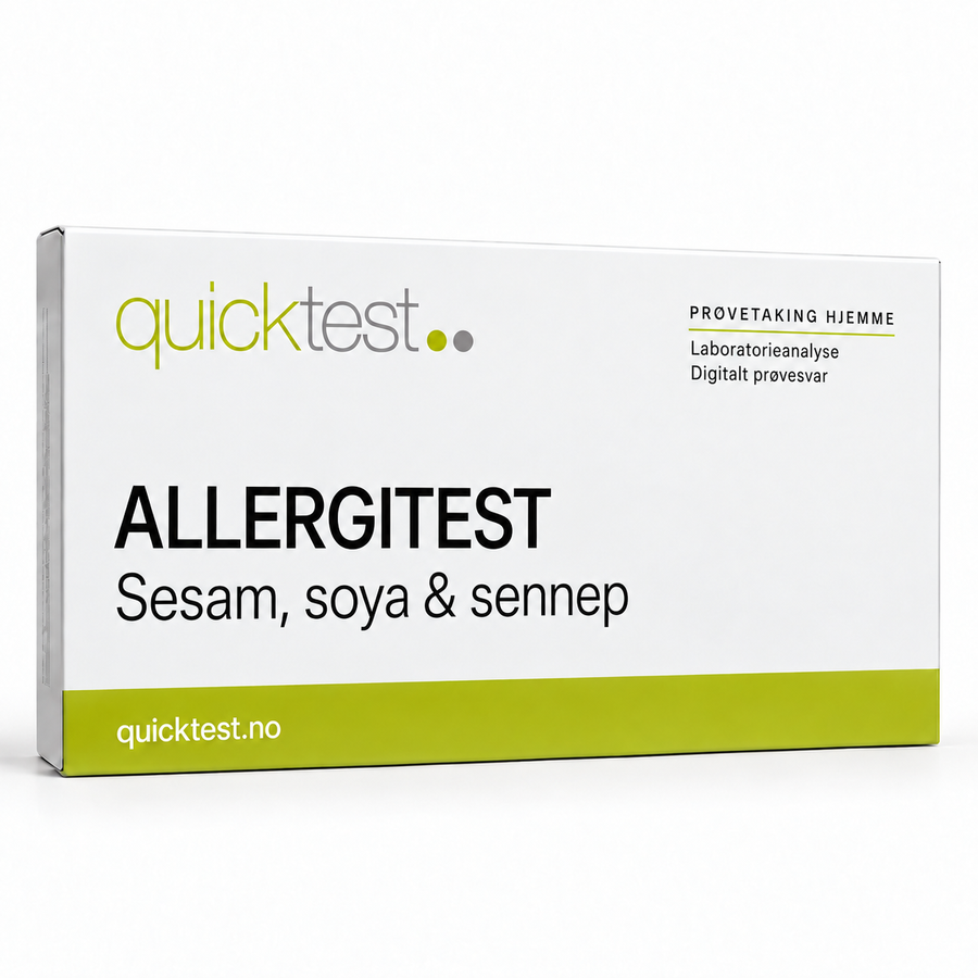 Quicktest ALLERGITEST – Sesam, soya & sennep – norsk produktbilde
