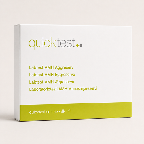 AMH-test - eggreserve - Quicktest laboratorietest, emballasje
