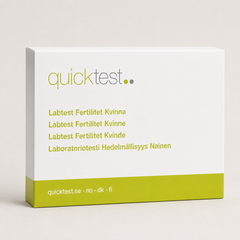 Komplett fertilitetstest - Quicktest laboratorietest, emballasje