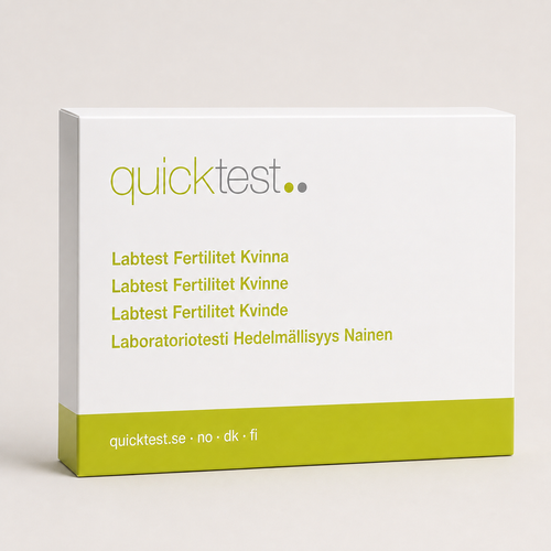 Komplett fertilitetstest - Quicktest laboratorietest, emballasje