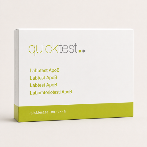 ApoB-test - Quicktest laboratorietest, emballasje