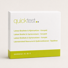 Hjerte- og kartest Stor - Quicktest laboratorietest, emballasje