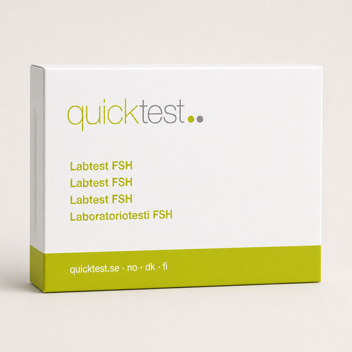 FSH-test - overgangsalder - Quicktest laboratorietest, emballasje