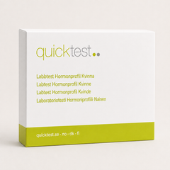 Hormontest for kvinner - komplett hormonprofil - Quicktest laboratorietest, emballasje