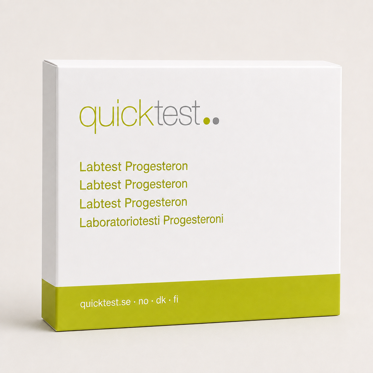 Progesterontest - Quicktest laboratorietest, emballasje