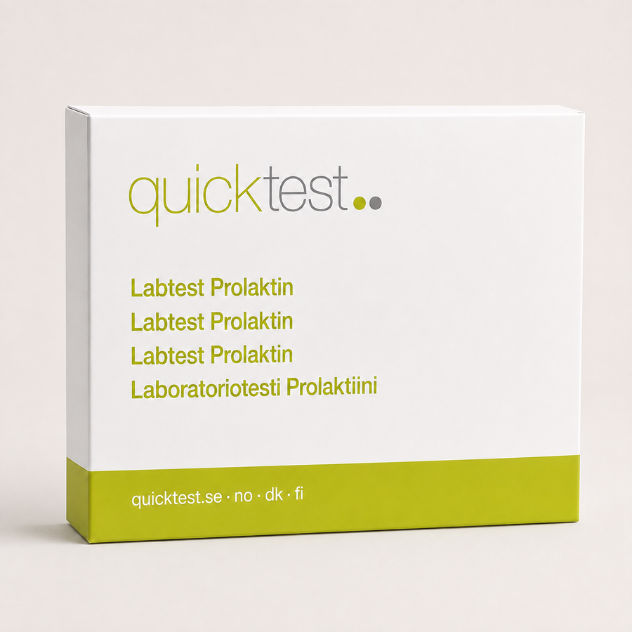Prolaktintest - Quicktest laboratorietest, emballasje