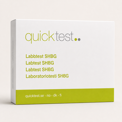 SHBG-test - Quicktest laboratorietest, emballasje