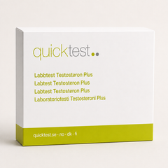 Stor testosterontest - Quicktest laboratorietest, emballasje
