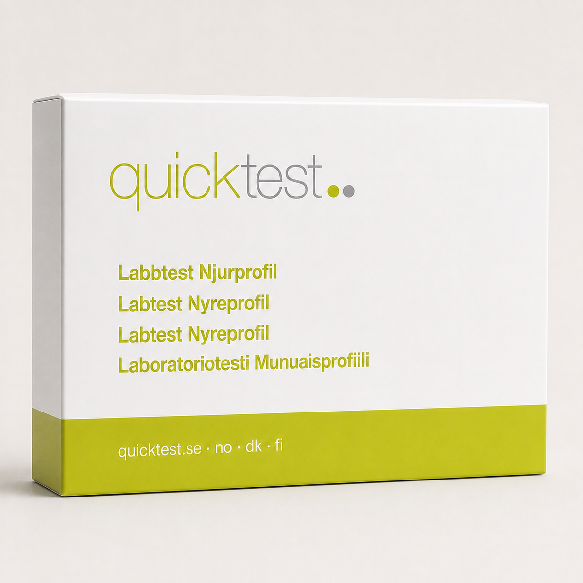 Nyretest - labprofil - Quicktest laboratorietest, emballasje