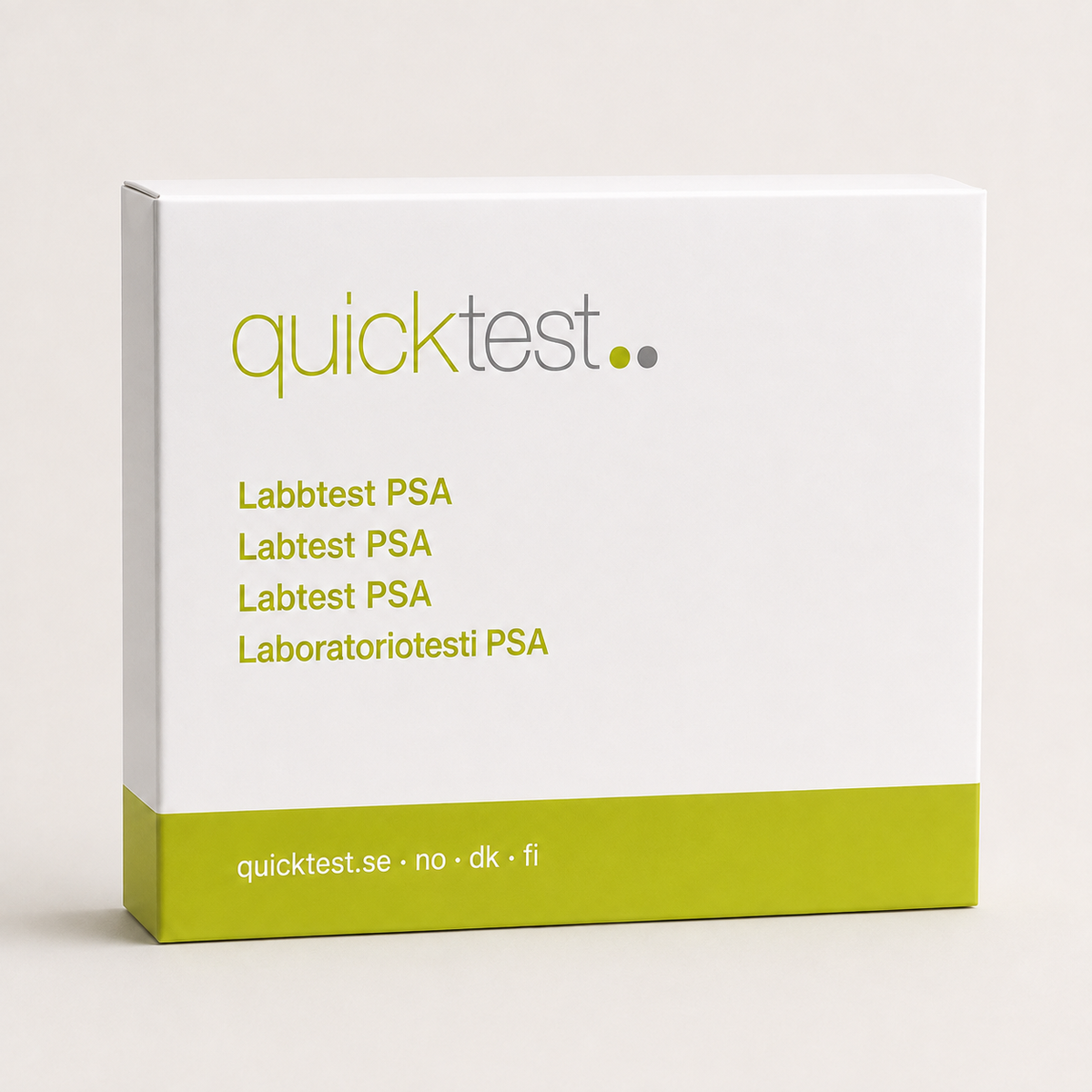 PSA-test - labprofil - Quicktest laboratorietest, emballasje