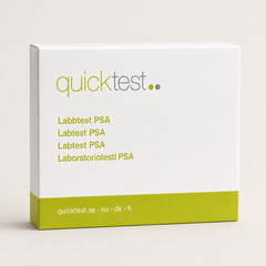 PSA-test - labprofil - Quicktest laboratorietest, emballasje