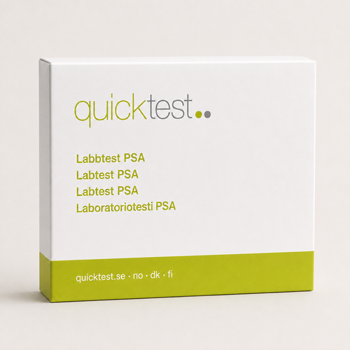 PSA-test - labprofil - Quicktest laboratorietest, emballasje