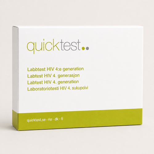 HIV-test - labprofil - Quicktest laboratorietest, emballasje