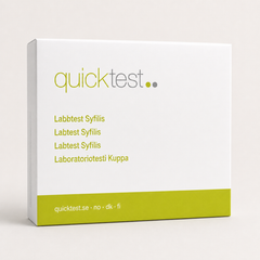 Syfilistest - labprofil - Quicktest laboratorietest, emballasje