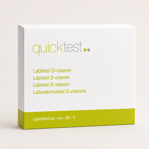 D-vitamintest - labprofil - Quicktest laboratorietest, emballasje