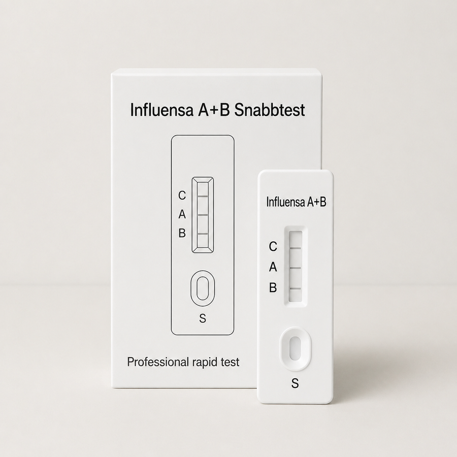 Influensa A+B Selvtest 1-pakning - Til profesjonell bruk