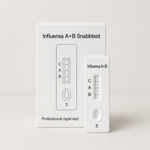 Influensa A+B Självtest 1-pack - Professionellt bruk i 3-i-1 Paket – Luftvägsinfektioner (professionellt bruk) från Quicktest
