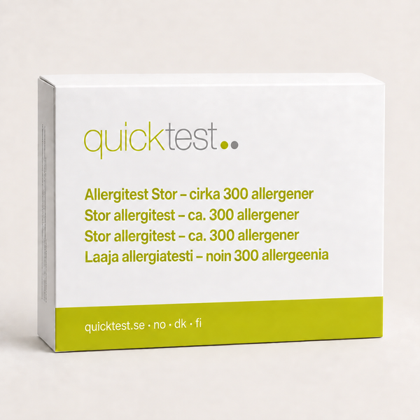 Allergitest Stor hjemme – rundt 300 allergener