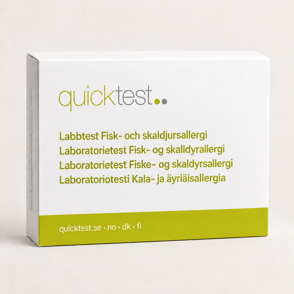Fiske- og skalldyrallergilaboratorietest - Prøvetaking hjemme