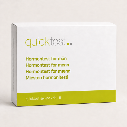 Quicktest Hormontest for menn – pakke for hjemmetest