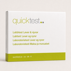 Lever- og nyretest - Quicktest laboratorietest, emballasje