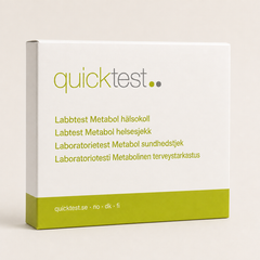 Metabolsk helsesjekk - Quicktest laboratorietest, emballasje