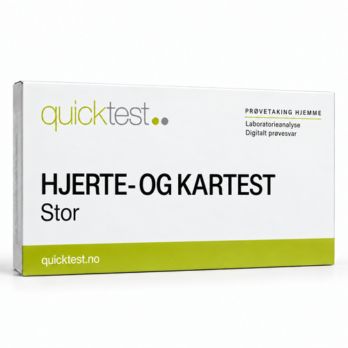 Quicktest HJERTE- OG KARTEST – Stor – norsk produktbilde