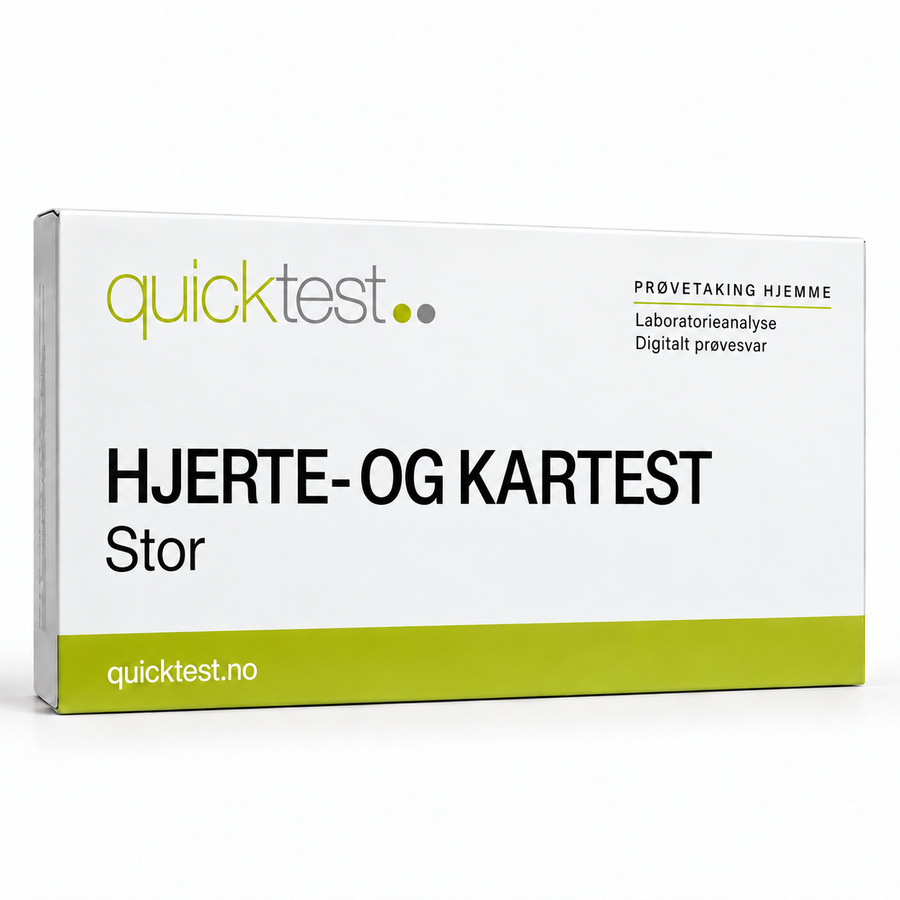 Quicktest HJERTE- OG KARTEST – Stor – norsk produktbilde