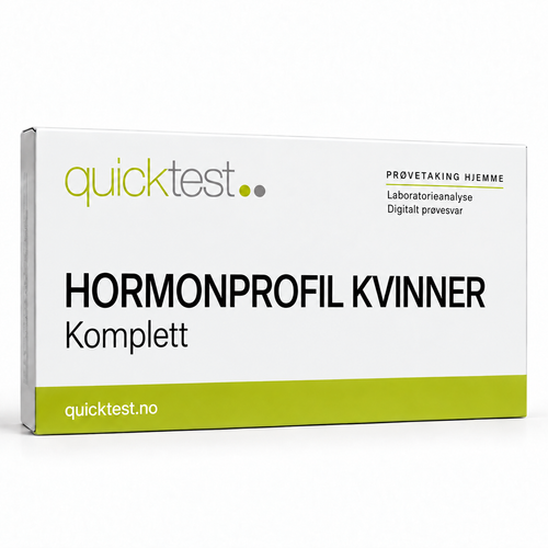 Quicktest HORMONPROFIL KVINNER – Komplett – norsk produktbilde