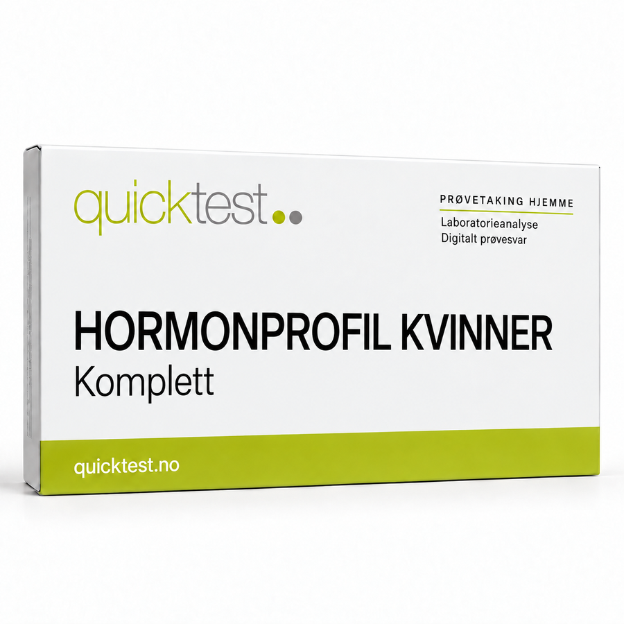 Quicktest HORMONPROFIL KVINNER – Komplett – norsk produktbilde