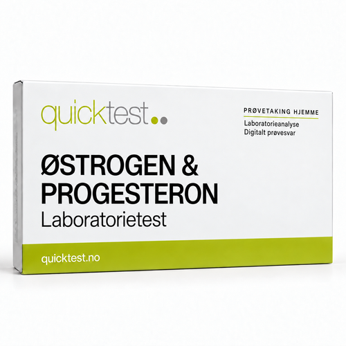 Quicktest ØSTROGEN & – PROGESTERON – Laboratorietest – norsk produktbilde
