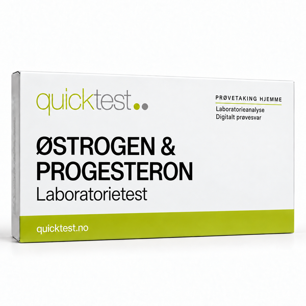 Østrogen + progesteron laboratorietest - Hjemmeprøvetaking