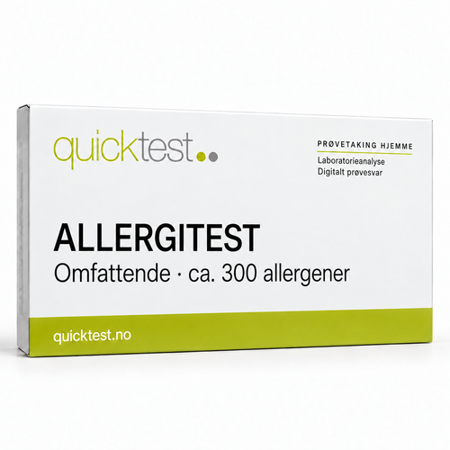 Quicktest ALLERGITEST – Omfattende · ca. 300 allergener – norsk produktbilde