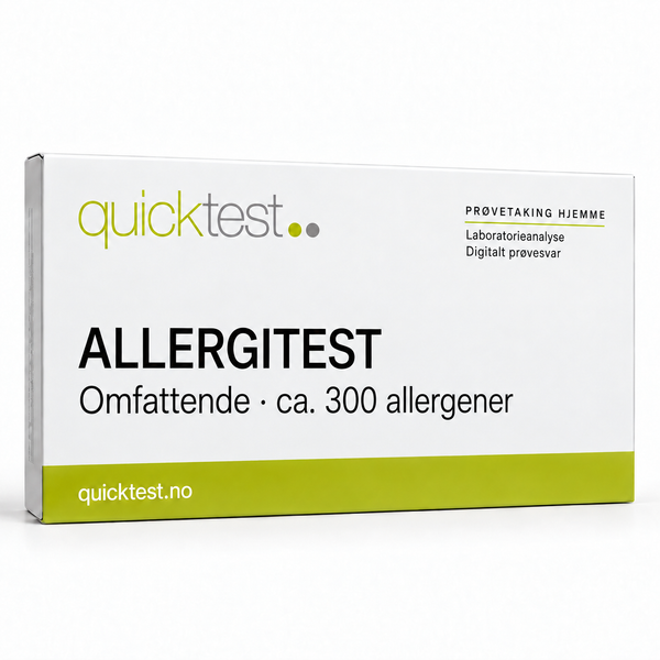 Omfattende allergitest (ca. 300 allergener) – prøvetaking hjemme