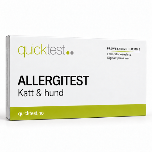Quicktest ALLERGITEST – Katt & hund – norsk produktbilde