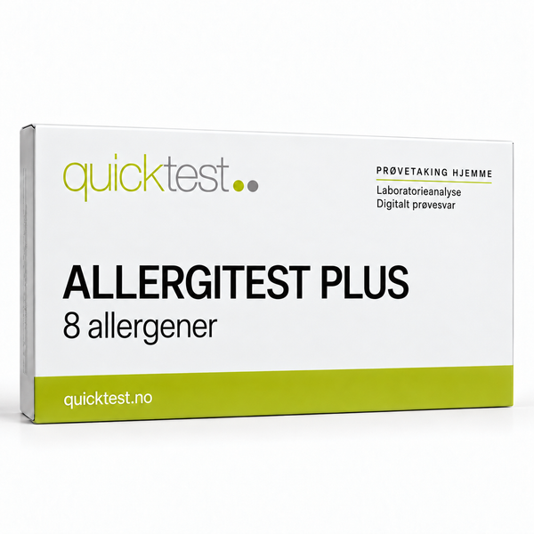 Allergitest Plus (8 allergener) – Laboratorietest – Prøvetaking hjemme