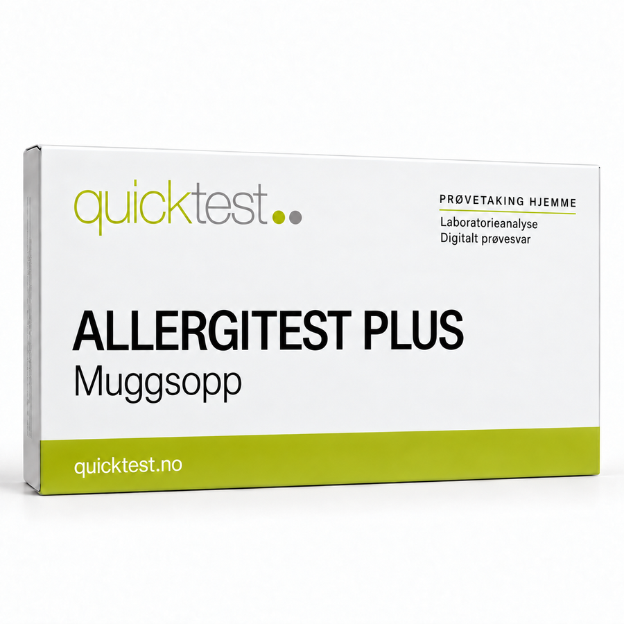 Quicktest ALLERGITEST PLUS – Muggsopp – norsk produktbilde