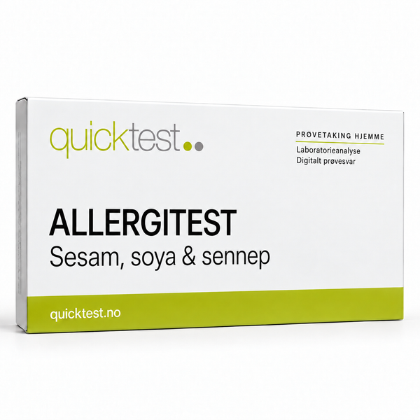 Sesam-, soya- og sennepsallergi – Laboratorietest – Prøvetaking hjemme