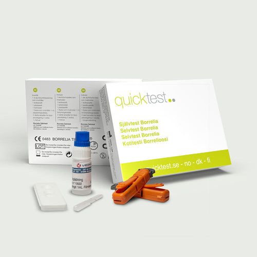 Borreliatest – Självtest i 3-i-1 Paket – Infektionskoll från Quicktest