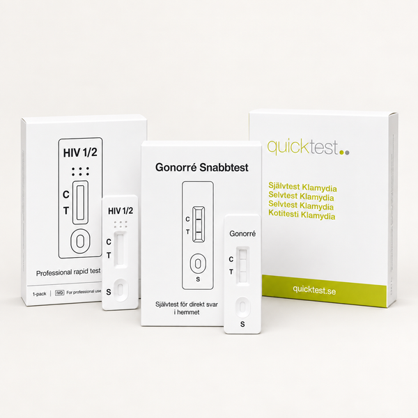 STI-pakke 3-i-1 - hurtigtest for klamydia, gonoré og HIV