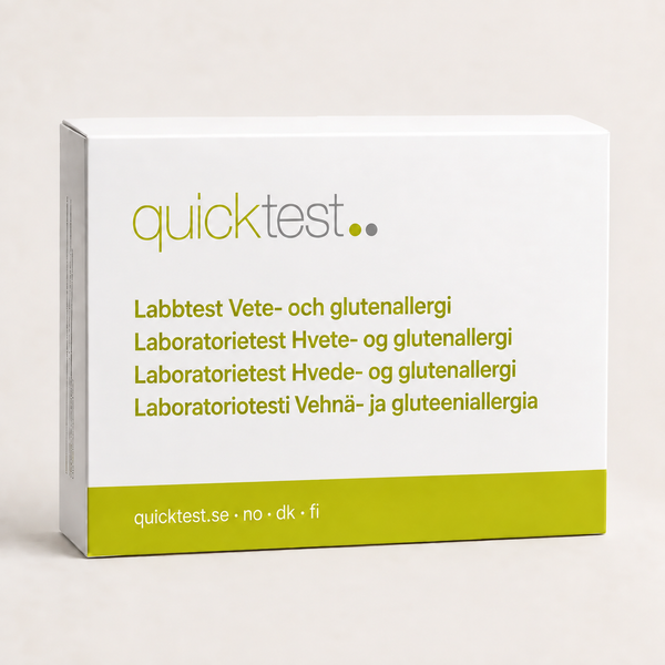 Hvete- og glutenallergitest - Prøvetaking hjemme